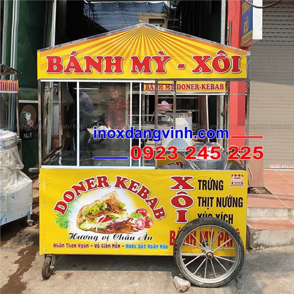 Đơn Vị Bán Xe Đẩy Bánh Mì Inox Tại Gò Vấp Tp.HCM