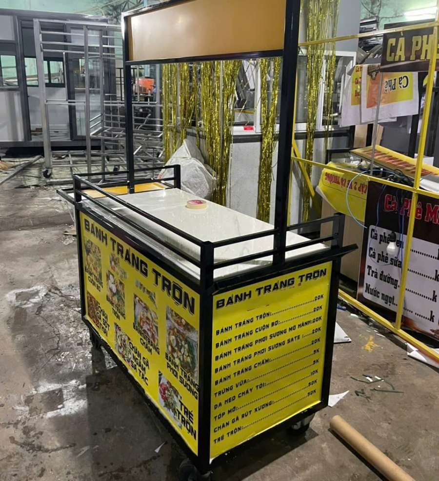 Xe bán trà sữa bánh tráng trộn cần chia khu thế nào