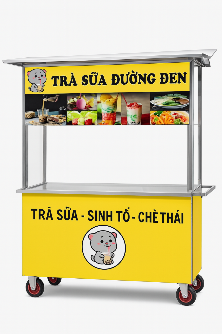 Xe trà sữa có mái che nên chọn loại nào bền nhẹ nhất