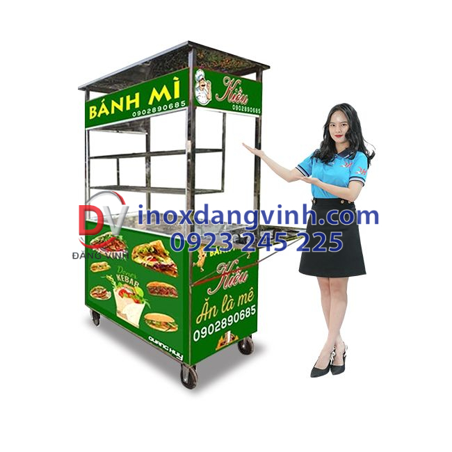 Mách bạn nơi chuyên gia công xe bánh mì hamburger TPHCM giá rẻ 