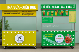 Xe bán trà sữa xiên que cần chuẩn bị bếp như thế nào Inox Đăng Vinh